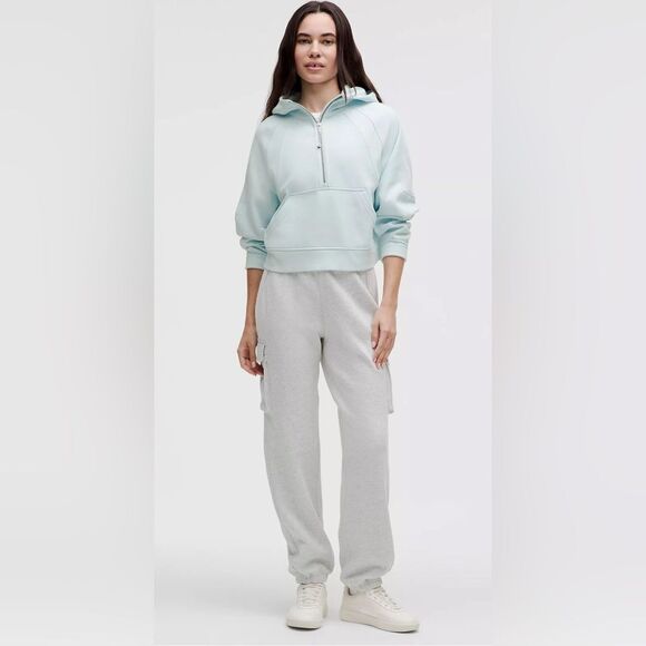 Lululemon Scuba Oversized Half Zip Hoodie light blue M/L - Picture 3 of 8